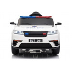 Elektrické autíčko - policajné BLT-201- nelakované - biele